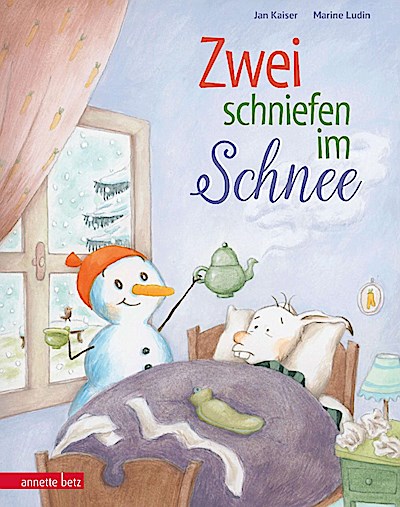 Zwei schniefen im Schnee