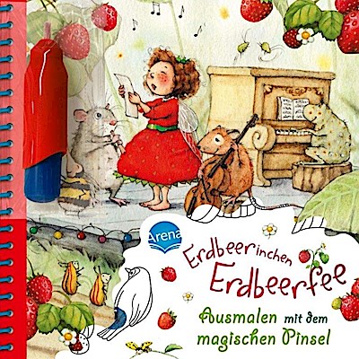Ausmalen mit dem magischen Pinsel. Erdbeerinchen Erdbeerfee