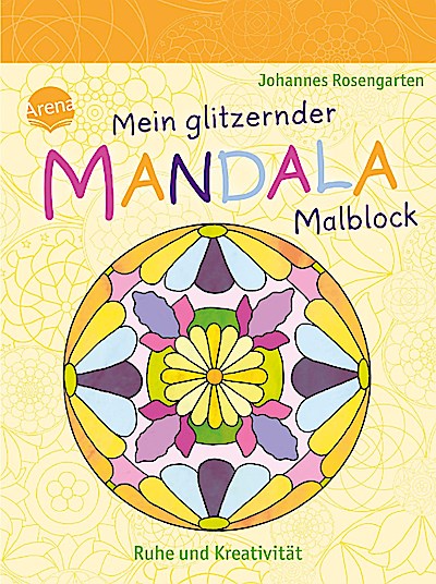Mein glitzernder Mandala-Malblock. Ruhe und Kreativität