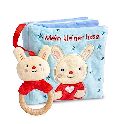 Mein liebstes Kuschelbuch mit echtem Holzbeißring. Mein kleiner Hase