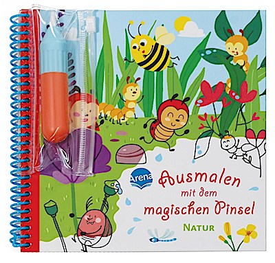 Ausmalen mit dem magischen Pinsel. Natur