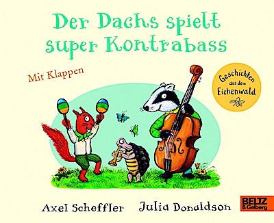 Der Dachs spielt super Kontrabass