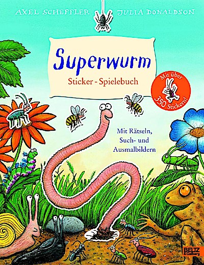 Superwurm. Sticker-Spielebuch