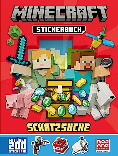 Minecraft Stickerbuch Schatzsuche