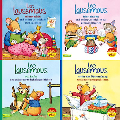 Maxi-Pixi-4er-Set 80: Meine liebsten Geschichten von Leo Lausemaus (4x1 Exemplar)