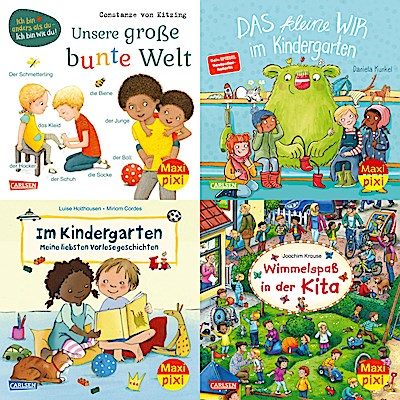 Maxi-Pixi-4er-Set 95: Neues aus dem Kindergarten (4x1 Exemplar)