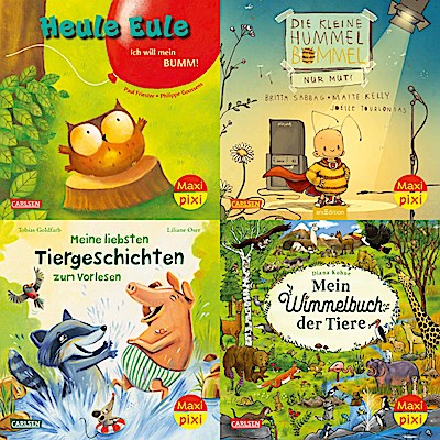 Maxi-Pixi-4er-Set 103: Bilderbuchspaß mit tollen Tieren (4x1 Exemplar)