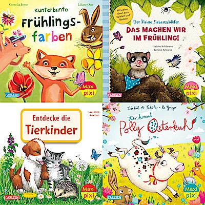 Maxi-Pixi-4er-Set 116: Bunter Frühlingsspaß  (4x1 Exemplar)