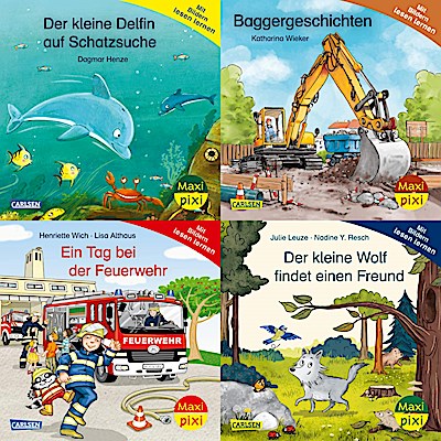 Maxi-Pixi-4er-Set 118: Mit Bildern lesen lernen (4x1 Exemplar)