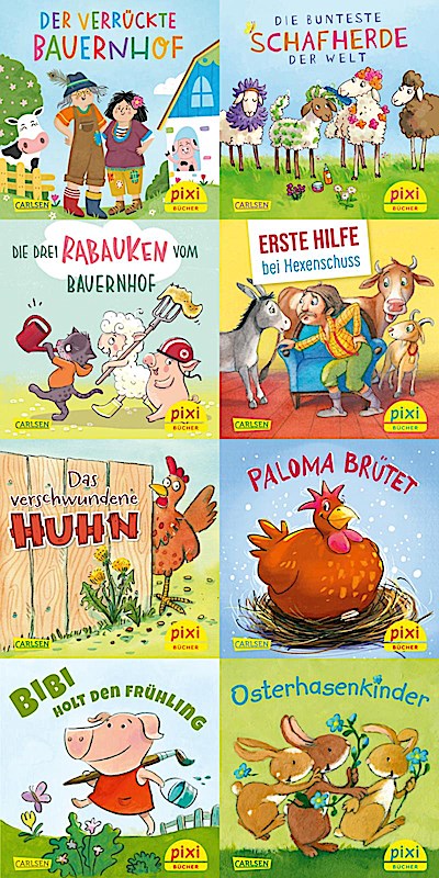 Pixi-8er-Set 287: Frühling auf dem Bauernhof (8x1 Exemplar)