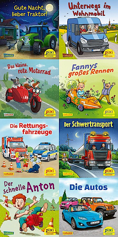 Pixi-Box 298: Pixis Lieblings-Fahrzeuge (8 x 8 Exemplare)