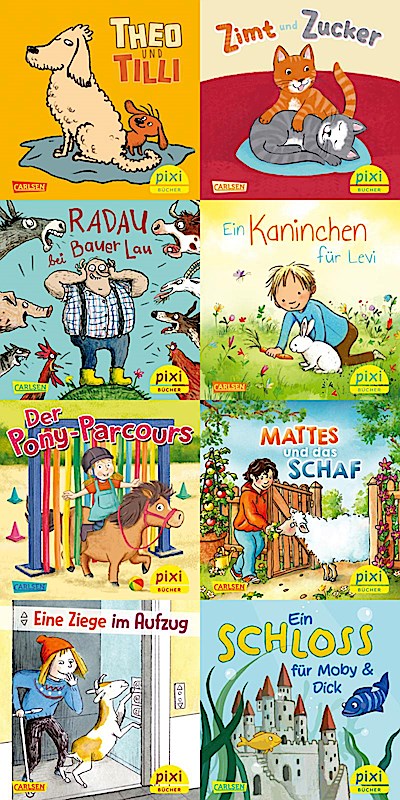 Pixi-Box 306: Pixis Lieblingstiere (8x8 Exemplare)