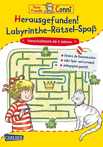 Conni Gelbe Reihe (Beschäftigungsbuch): Herausgefunden! Labyrinthe-Rätsel-Spaß