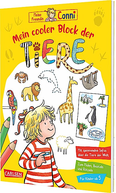 Conni Gelbe Reihe (Beschäftigungsbuch): Mein cooler Block der Tiere