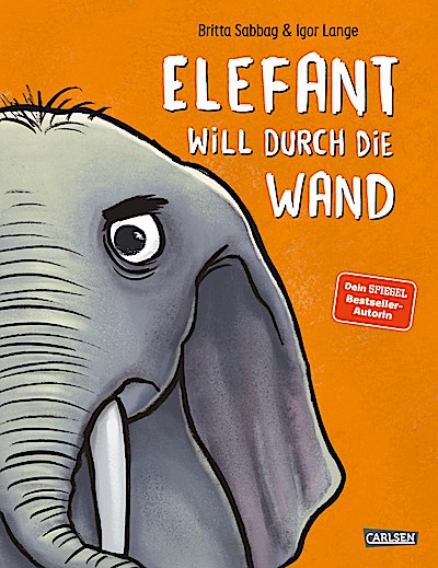 Elefant will durch die Wand