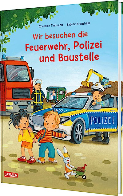 Max-Bilderbücher: Wir besuchen die Feuerwehr, Polizei und Baustelle