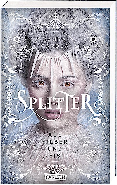 Splitter aus Silber und Eis