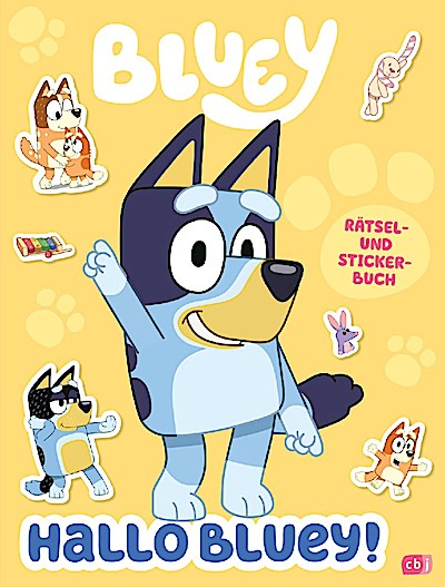 Hallo BLUEY! - Ein lustiges Rätsel- und Stickerbuch