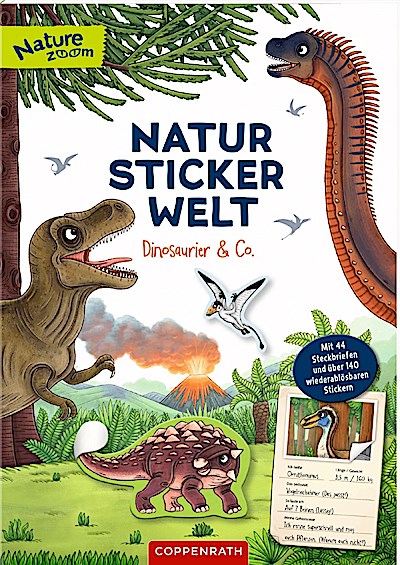 Natur-Stickerwelt - Dinosaurier und Co.