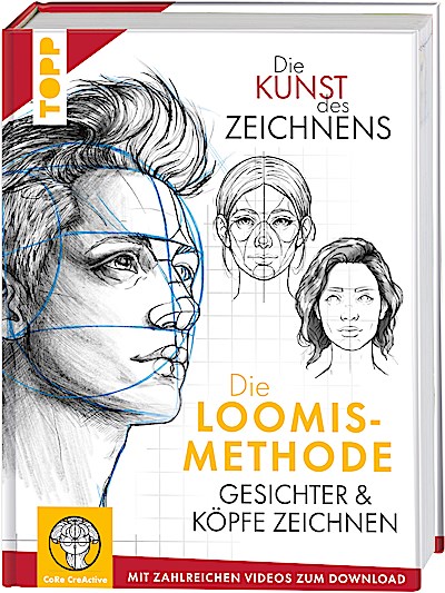 Die Kunst des Zeichnens. Die Loomis-Methode. Gesichter & Köpfe zeichnen