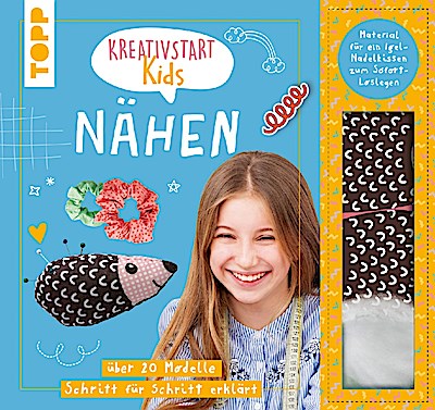 Kreativstart Kids Nähen. Anleitungsbuch und Material