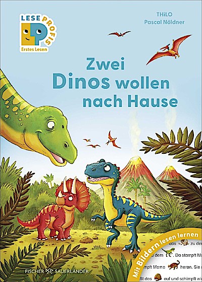 Leseprofis - Mit Bildern lesen lernen: Zwei Dinos wollen nach Hause, Erstes Lesen