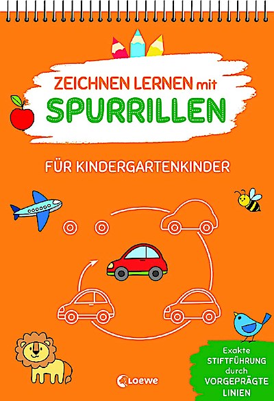 Zeichnen lernen mit Spurrillen - Für Kindergartenkinder