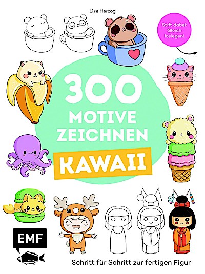 300 Motive zeichnen - Kawaii