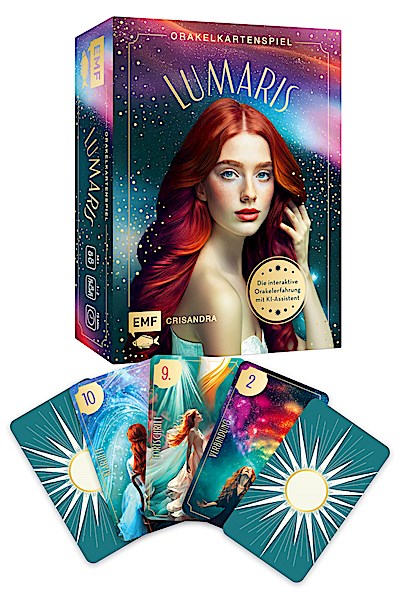 Orakel-Kartenset: Lumaris | Mit edlem Goldschnitt