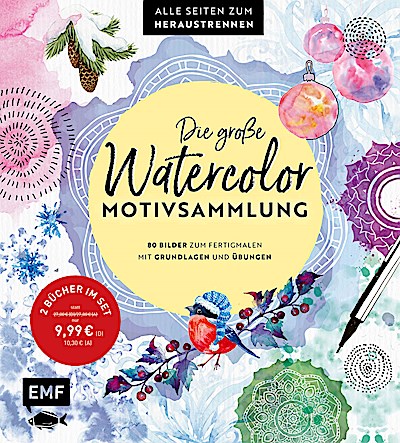 Die große Watercolor-Motivsammlung - 80 Bilder zum Fertigmalen
