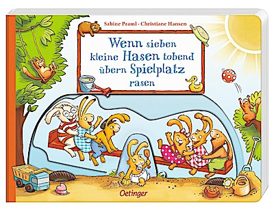 Wenn sieben kleine Hasen tobend übern Spielplatz rasen