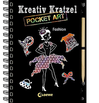 Kreativ-Kratzel Pocket Art: Fashion