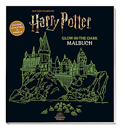 Aus den Filmen zu Harry Potter: Glow-in-the-Dark Malbuch