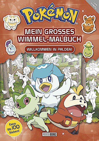 Pokémon: Mein großes Wimmel-Malbuch - Willkommen in Paldea!