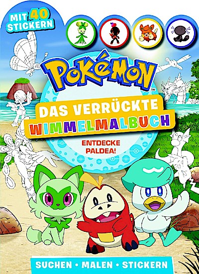 Pokémon: Das verrückte Wimmelmalbuch - Entdecke Paldea!