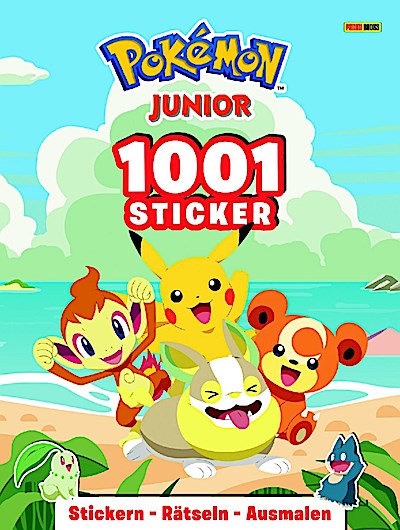 Pokémon Junior: 1001 Sticker - Stickern - Rätseln - Ausmalen