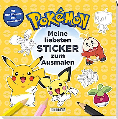 Pokémon: Meine liebsten Sticker zum Ausmalen