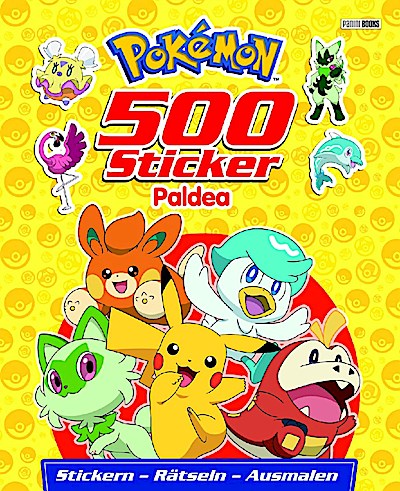 Pokémon: 500 Sticker Paldea - Stickern - Rätseln - Ausmalen