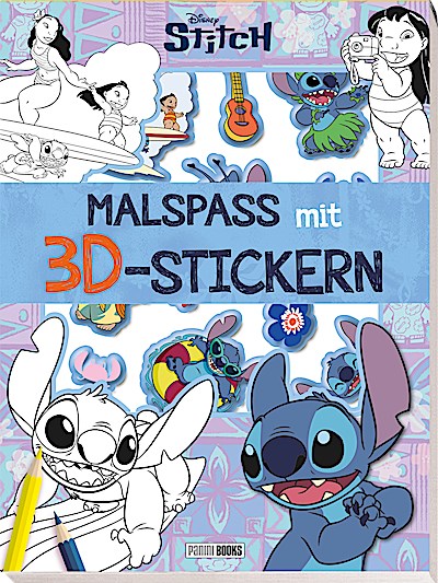 Disney Stitch: Malspaß mit 3D-Stickern
