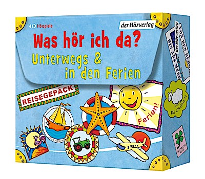 Was hör ich da? Unterwegs und in den Ferien, 4 Audio-CDs