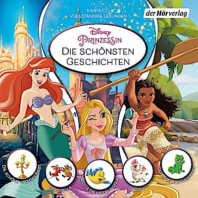 Disney Prinzessin: Die schönsten Geschichten, 5 Audio-CD, 5 MP3
