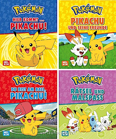 Nelson Mini-Bücher: Pokémon: 4er Pikachu 1-4