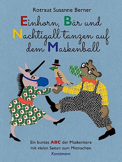 Einhorn, Bär und Nachtigall tanzen auf dem Maskenball