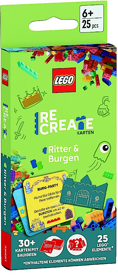 LEGO® - ReCreate Karten - Ritter & Burgen, m. 1 Beilage