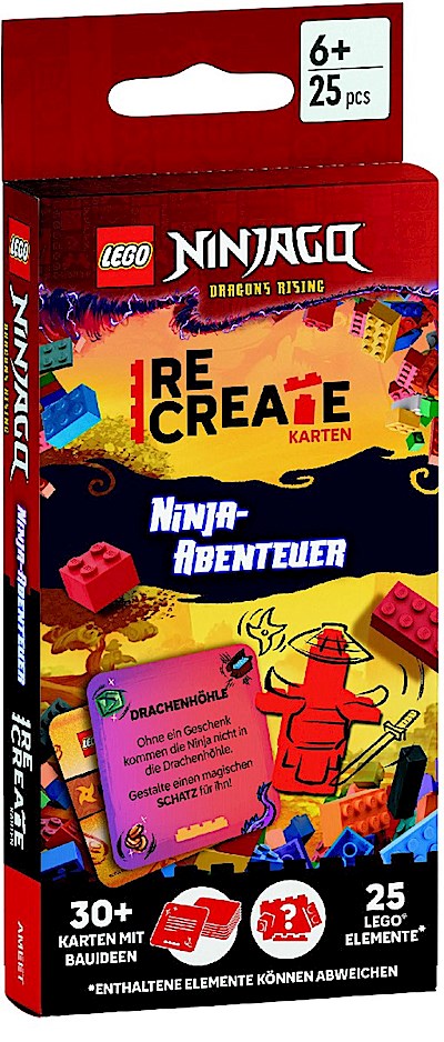 LEGO® - ReCreate Karten - Ninja-Abenteuer, m. 1 Beilage