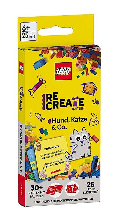 LEGO® - ReCreate Karten - Hund, Katze & Co., m. 1 Beilage