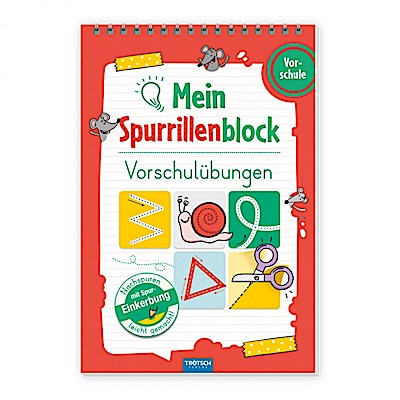 Trötsch Mein Spurrillenblock Vorschulübungen Übungsbuch
