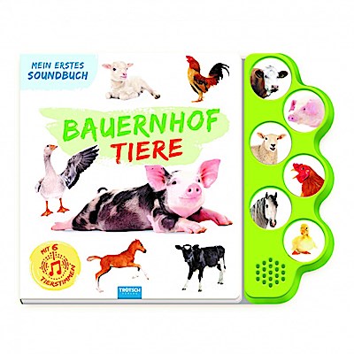 TRÖTSCH - Soundbuch Mein erstes Soundbuch Bauernhoftiere| Ab 1,5 Jahren