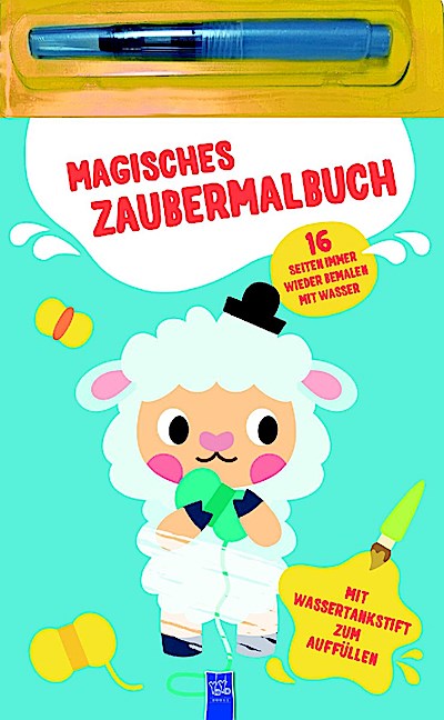 Magisches Zaubermalbuch - Blau (Schaf)