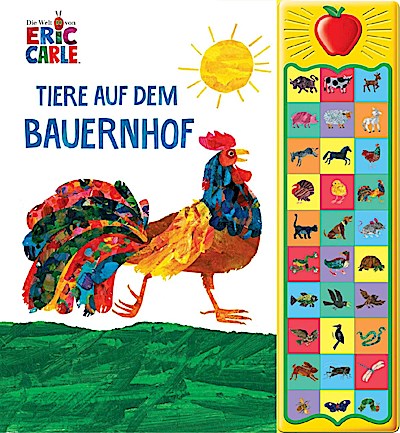 Eric Carle - Tiere auf dem Bauernhof - 30-Button-Soundbuch - Hardcover-Buch mit 30 Geräuschen